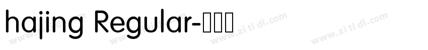 hajing Regular字体转换